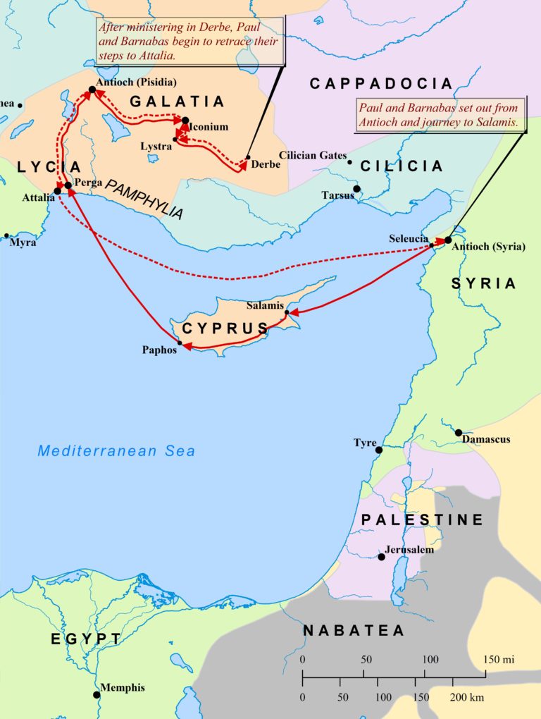 Galatians Timeline & Map – Redeemer Presbyterian Church (PCA)